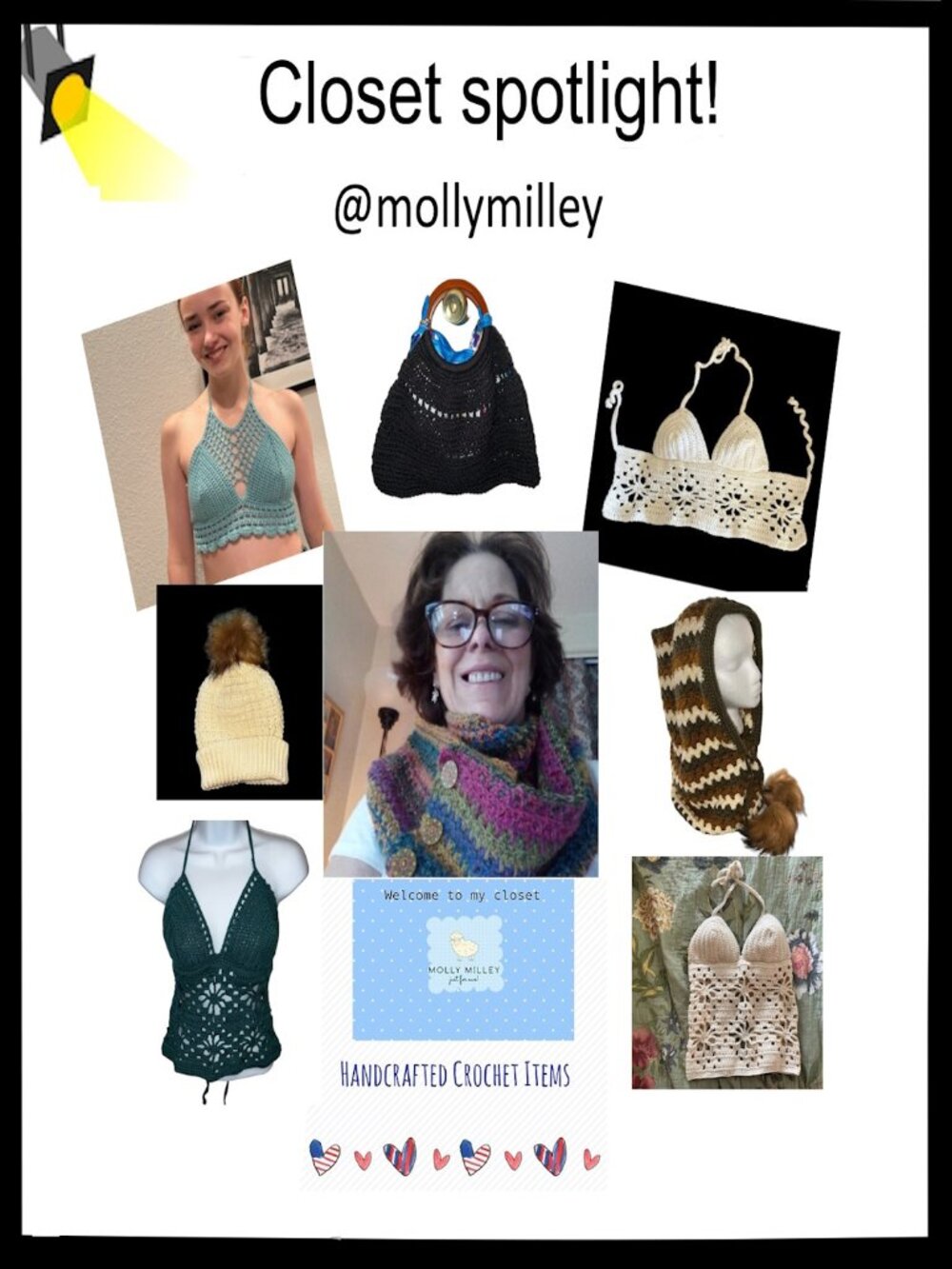 Check out @mollymilley Closet for Fabulous Trendy Crochet Top and More
